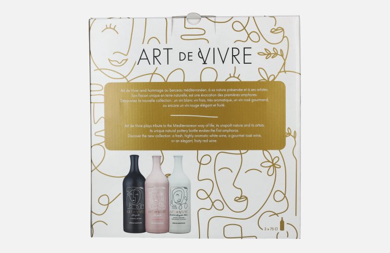 Gérard Bertrand Art de Vivre Languedoc Set 13,5% Vol. 3x0,75l en boîte cadeau