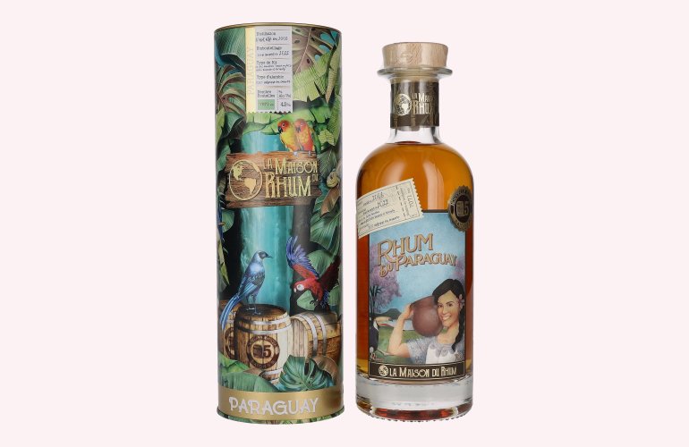 La Maison du Rhum PARAGUAY 2008/2022 Batch N° 5 42% Vol. 0,7l in Tinbox