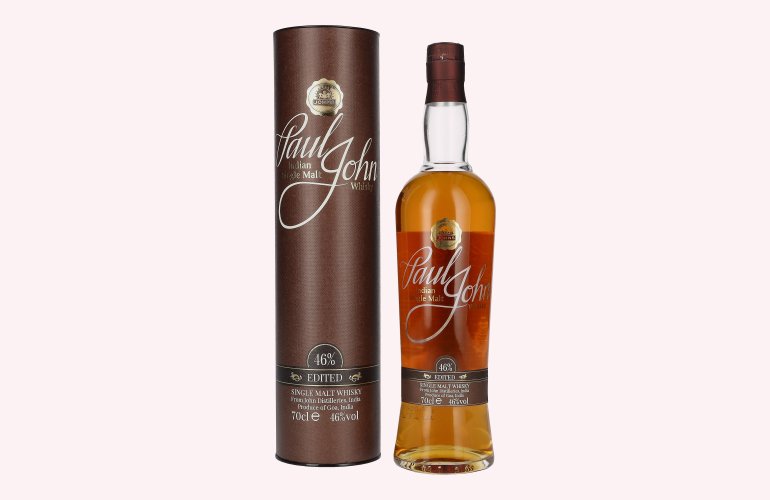 Paul John EDITED Indian Single Malt Whisky 46% Vol. 0,7l en boîte cadeau