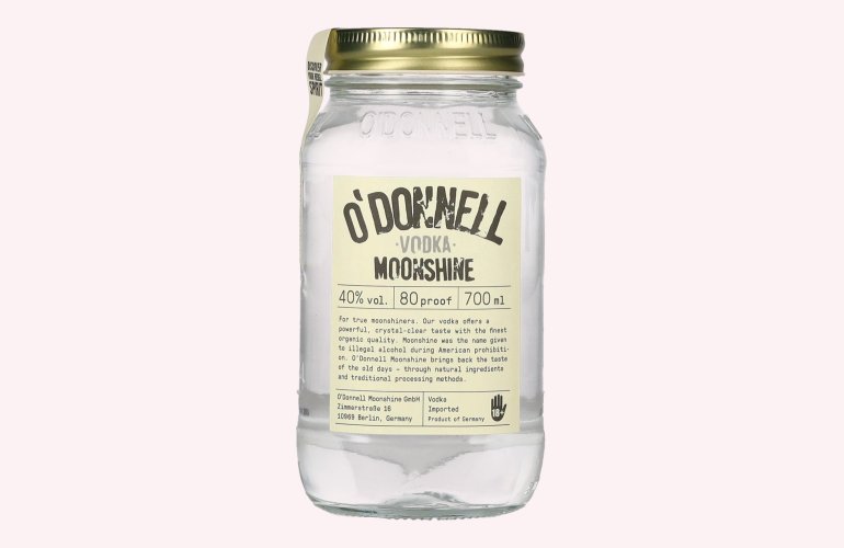 O'Donnell Moonshine Vodka 40% Vol. 0,7l