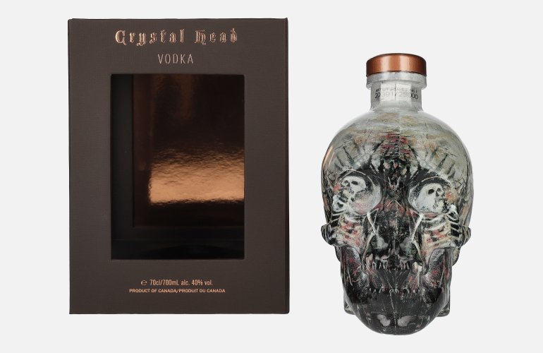 Crystal Head Vodka John Alexander Artist Series 40% Vol. 0,7l en boîte cadeau