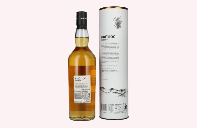 AnCnoc 12 Years Old Highland Single Malt 40% Vol. 0,7l in Giftbox