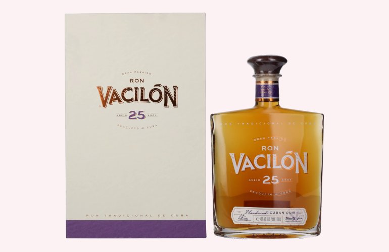 Ron Vacilón GRAN PARAÍSO Añejo 25 Años 40% Vol. 0,7l in Giftbox