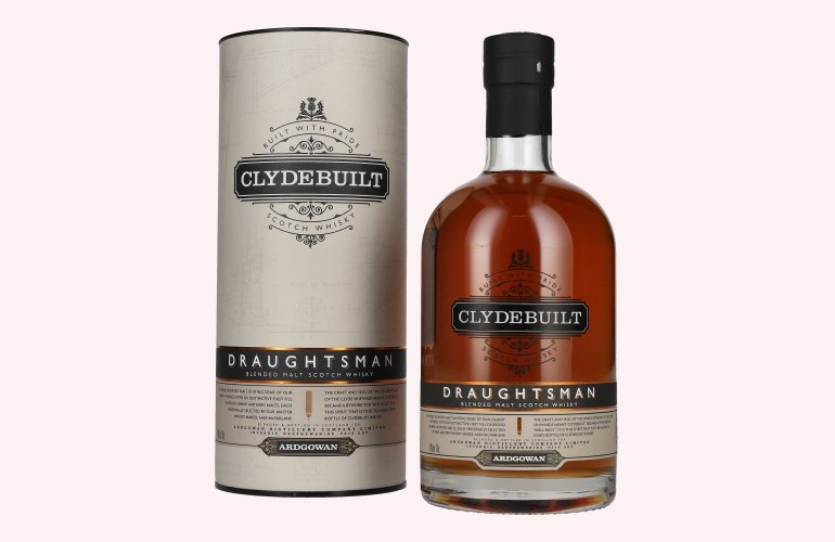 Ardgowan Clydebuilt DRAUGHTSMAN Blendend Malt Scotch Whisky 46% Vol. 0,7l en boîte cadeau