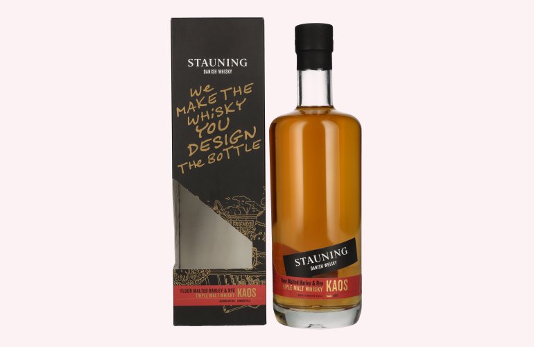 Stauning KAOS Triple Malt Danish Whisky DIY Edition Batch 1 - 2023 46% Vol. 0,7l en boîte cadeau