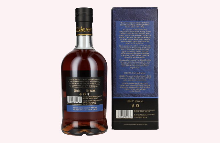 The GlenAllachie 15 Years Old Speyside Single Malt 46% Vol. 0,7l in Geschenkbox