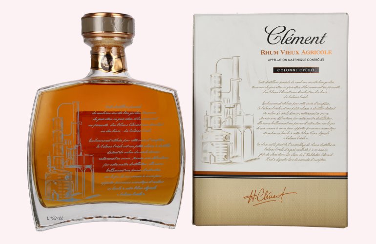 Clément Rhum Vieux Agricole Colonne Créole 40,7% Vol. 0,7l in Giftbox