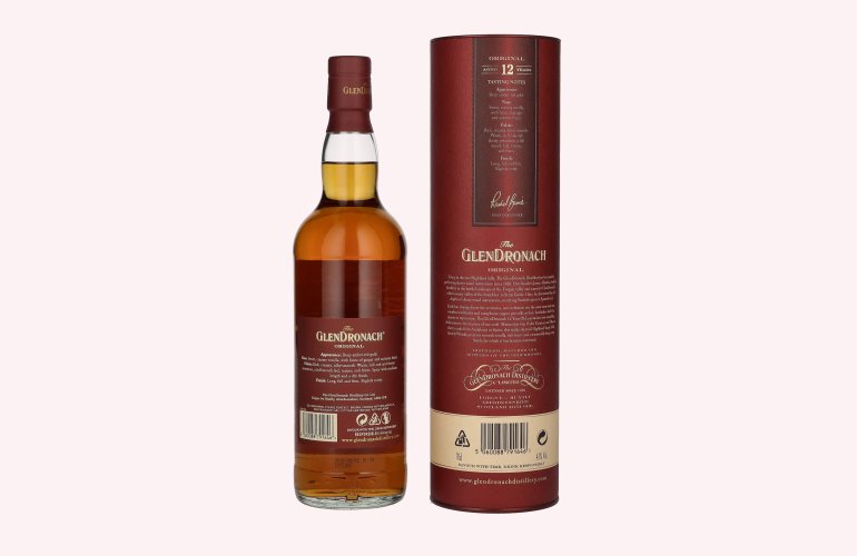 The GlenDronach 12 Years Old ORIGINAL Highland Single Malt 43% Vol. 0,7l in Geschenkbox