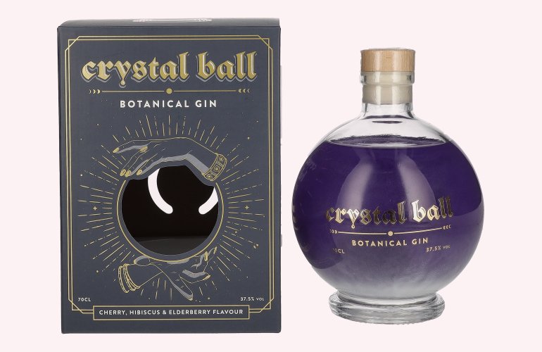 Crystal Ball Shimmer Gin 37,5% Vol. 0,7l in Geschenkbox mit LED Lichtsticker