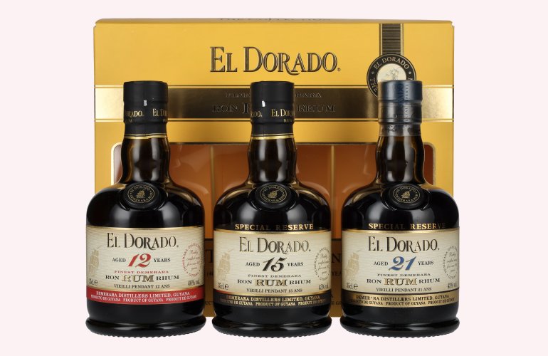 El Dorado The Collection Set 42% Vol. 3x0,35l en boîte cadeau