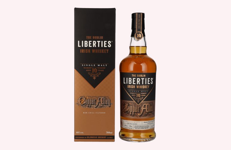 The Dublin LIBERTIES Copper Alley 10 Years Old Oloroso Sherry Cask Finish 46% Vol. 0,7l in Geschenkbox
