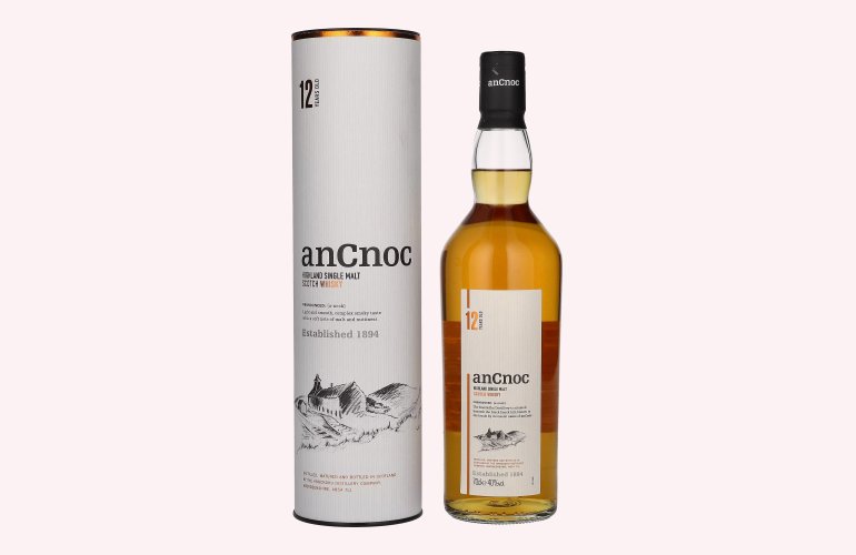 AnCnoc 12 Years Old Highland Single Malt 40% Vol. 0,7l in Giftbox