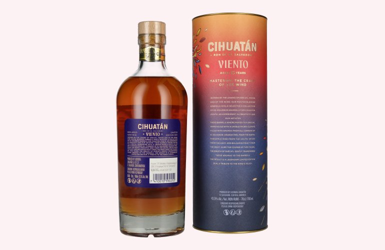 Cihuatán VIENTO Rum Limited Edition 43,5% Vol. 0,7l in geschenkverpakking