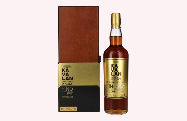 Kavalan Solist Single Malt Fino Sherry Cask 56,3% Vol. 0,7l in Holzkiste