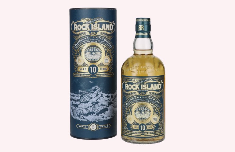 Douglas Laing ROCK ISLAND 10 Years Old Small Batch Blended Malt 46% Vol. 0,7l in Giftbox