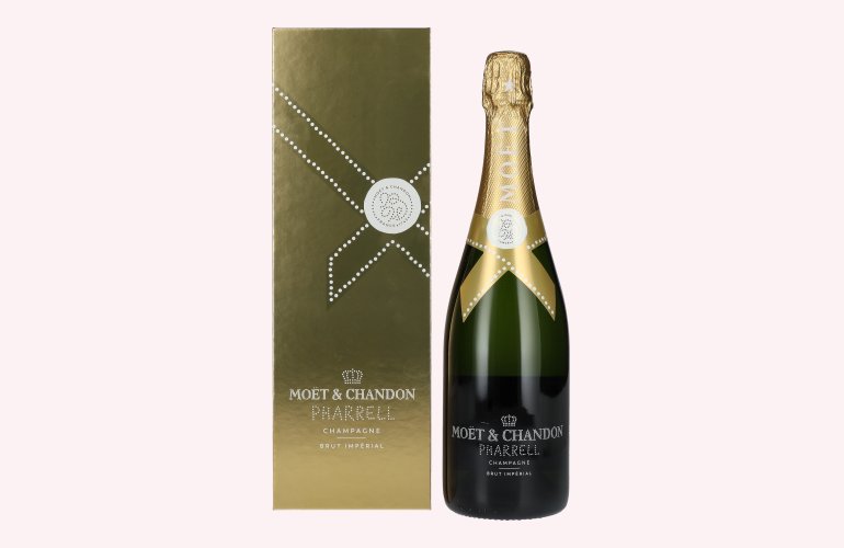 Moët & Chandon Champagne IMPÉRIAL Brut Pharrell Williams Gold Edition 12,5% Vol. 0,75l in geschenkverpakking