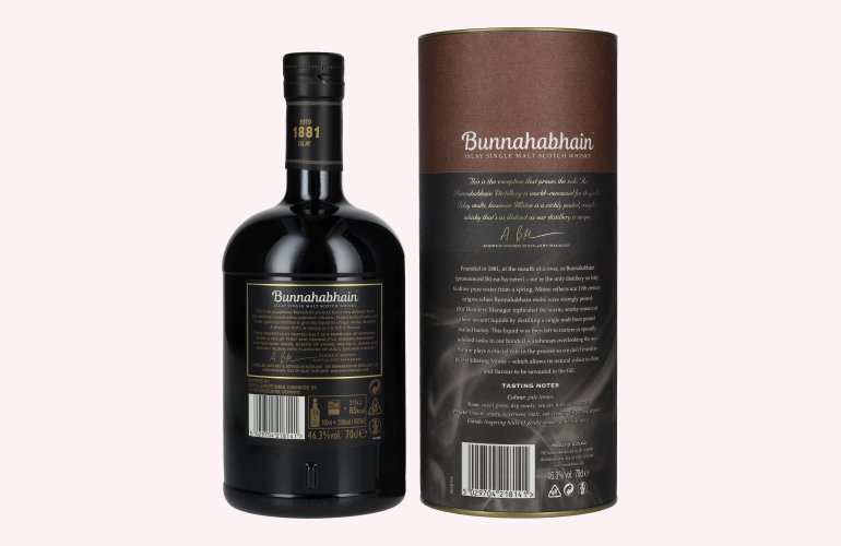 Bunnahabhain MÒINE Islay Single Malt Scotch Whisky 46,3% Vol. 0,7l in Geschenkbox