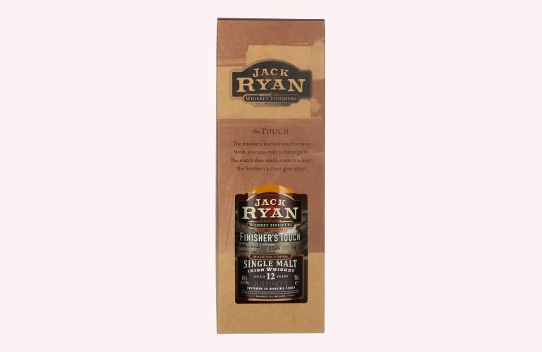 Jack Ryan 12 Years Old FINISHER'S TOUCH Single Malt Irish Whiskey Madeira Finish 46% Vol. 0,7l in Giftbox