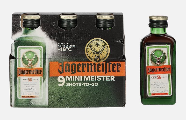 Jägermeister 9-JägerPack 35% Vol. 9x0,02l