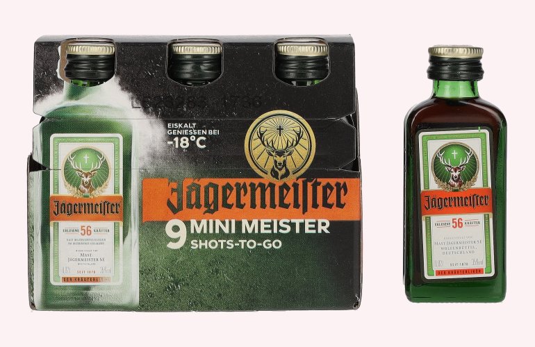 Jägermeister 9-JägerPack 35% Vol. 9x0,02l