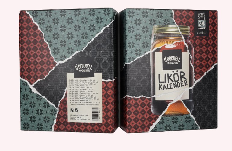 O'Donnell Moonshine Likör Adventskalender 21,5% Vol. 24x0,02l