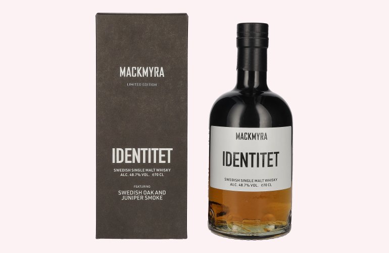 Mackmyra IDENTITET Swedish Single Malt Whisky 48,7% Vol. 0,7l en boîte cadeau