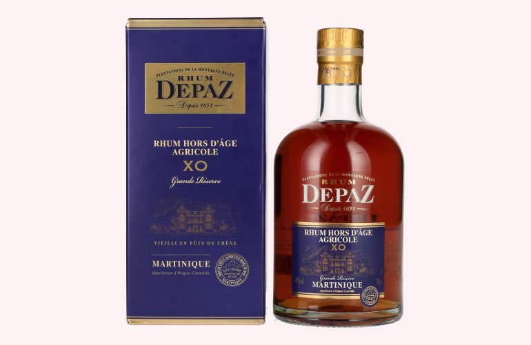 Depaz Rhum Hors D'Âge Agricole XO Grande Réserve 45% Vol. 0,7l in Geschenkbox