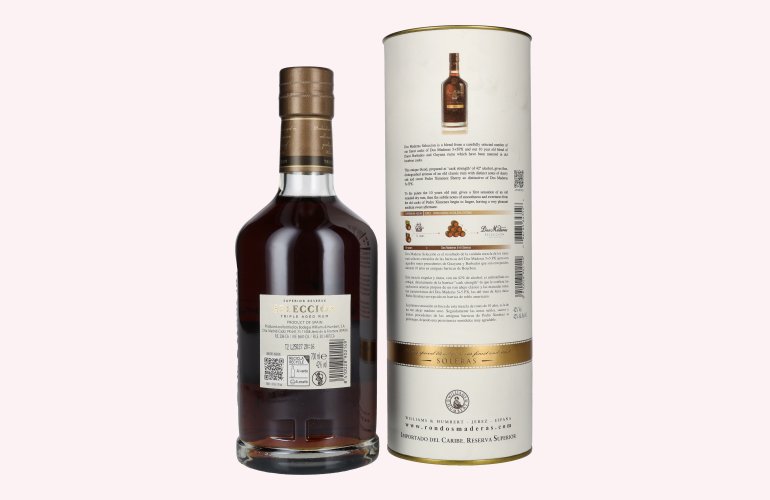 Dos Maderas Selección Superior Reserve Triple Aged Rum 42% Vol. 0,7l in geschenkverpakking