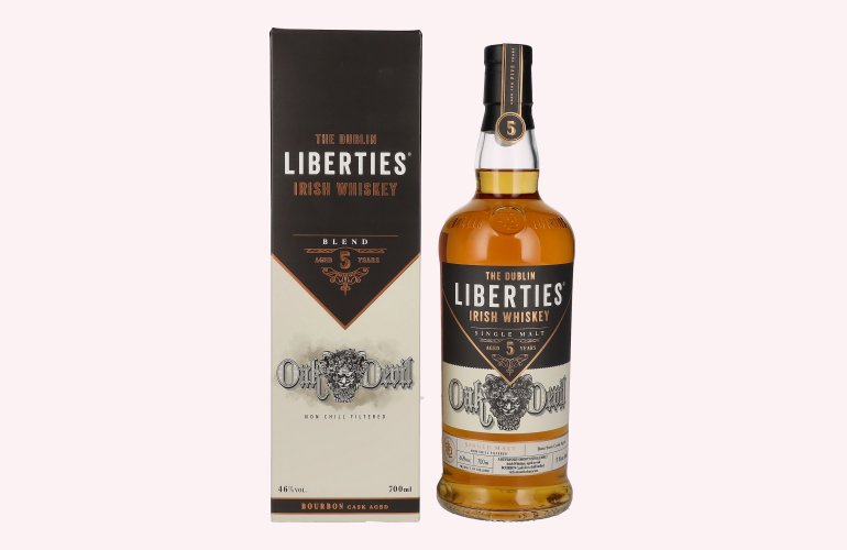 The Dublin LIBERTIES 5 Years Old Single Malt Irish Whiskey Oak Devil 46% Vol. 0,7l in Giftbox