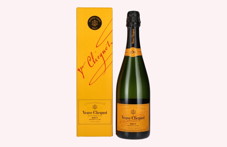 Veuve Clicquot Champagne Brut Réserve Cuvée 12% Vol. 0,75l en boîte cadeau