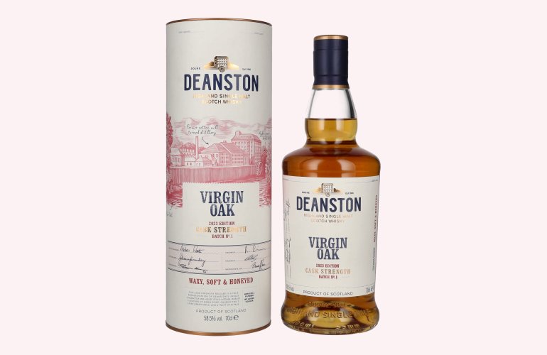 Deanston VIRGIN OAK Highland Single Malt Cask Strength Batch No. 1 Edition 2023 58,5% Vol. 0,7l in Giftbox
