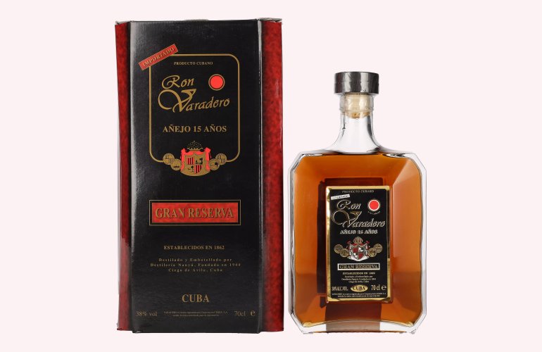 Ron Varadero Añejo 15 Años GRAN RESERVA 38% Vol. 0,7l in Giftbox