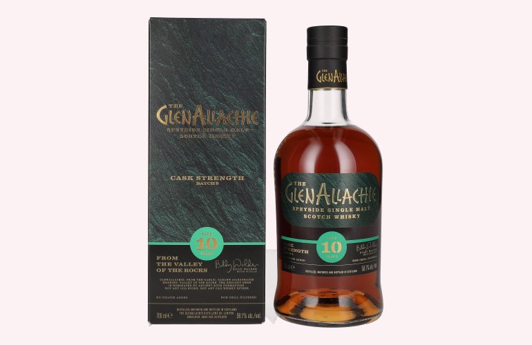 The GlenAllachie 10 Years Old CASK STRENGTH Batch 9 58,1% Vol. 0,7l in Giftbox