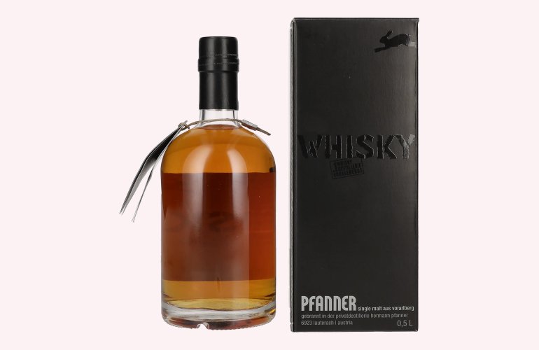 Pfanner Smoky Single Malt Whisky 43% Vol. 0,5l in geschenkverpakking