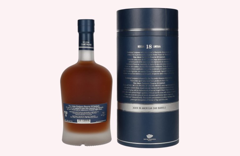 Ron Añejo Carúpano Reserva 18 Limitada 40% Vol. 0,7l in Geschenkbox