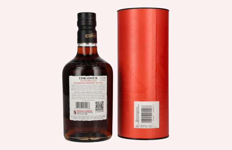 Edradour 12 Years Old Oloroso Sherry Single Malt Whisky Natural Cask Strength #7 59% Vol. 0,7l in geschenkverpakking
