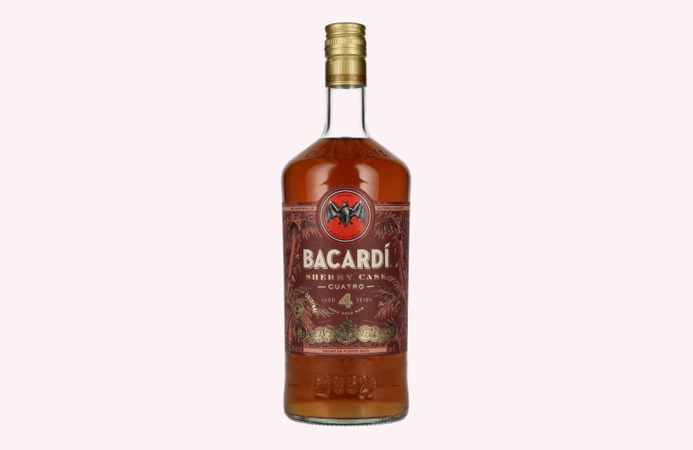 Bacardi 4 Years Old SHERRY CASK CUATRO Gold Rum 40% Vol. 1l