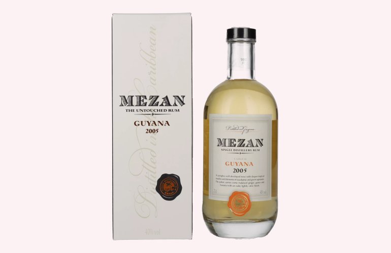 Mezan Single Distillery Rum GUYANA 2005 40% Vol. 0,7l in Giftbox