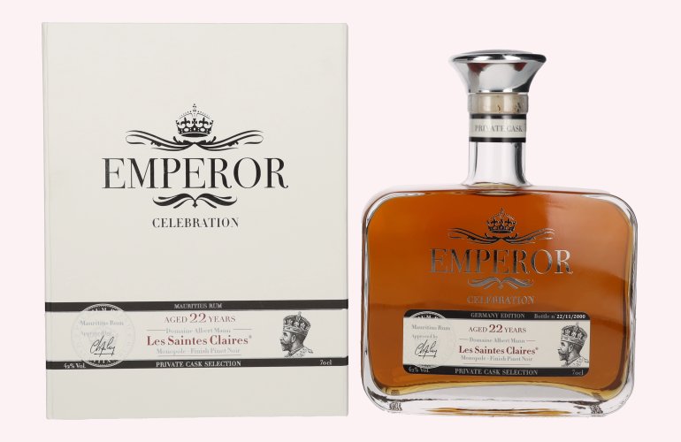 Emperor Mauritian Rum CELEBRATION PRIVATE CASK SELECTION Pinot Noir Finish 42% Vol. 0,7l in Giftbox