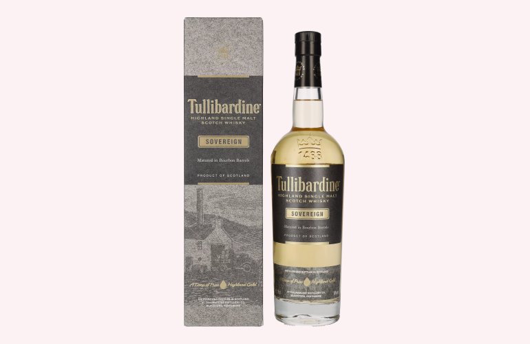 Tullibardine SOVEREIGN Highland Single Malt Scotch Whisky 43% Vol. 0,7l in Giftbox
