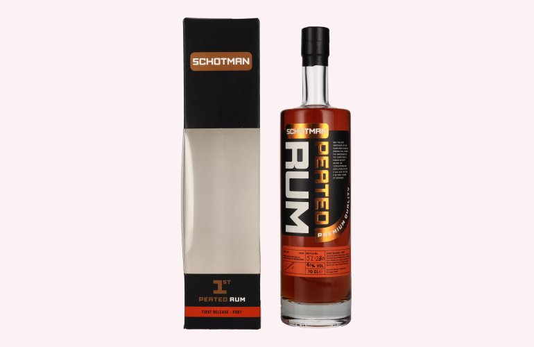 Schotman Peated Rum Port Finish 61% Vol. 0,7l in Giftbox