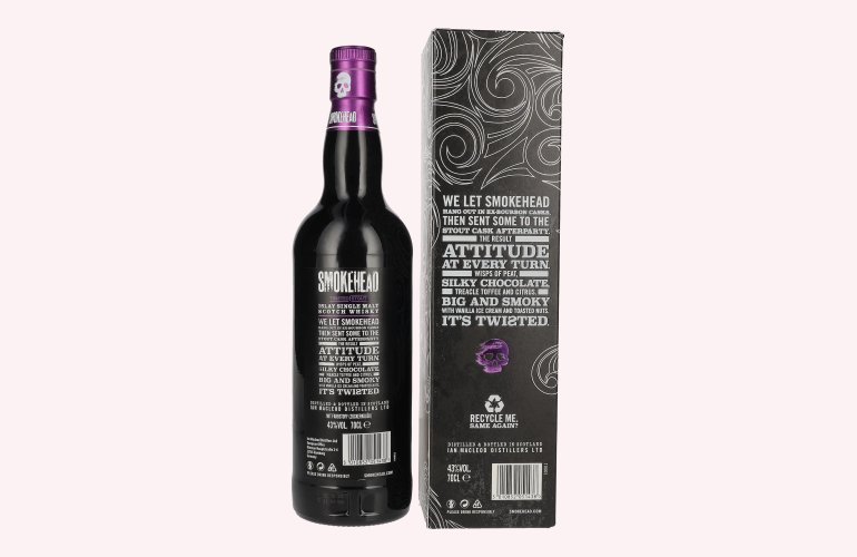 Smokehead TWISTED STOUT Islay Single Malt 43% Vol. 0,7l in geschenkverpakking