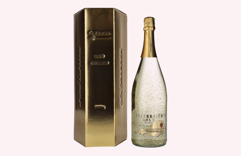 Österreich Gold - with 23 Karat Blattgold 9,5% Vol. 1,5l in Giftbox