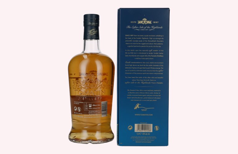 Tomatin 8 Years Old BOURBON & SHERRY CASKS Travel Retail Exclusive 40% Vol. 1l in Geschenkbox