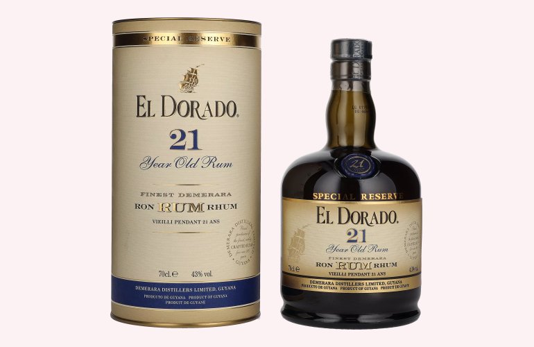 El Dorado 21 Years Old Finest Demerara Rum SPECIAL RESERVE GB 43% Vol. 0,7l in Geschenkbox