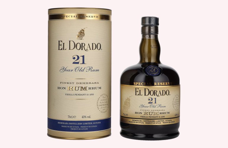 El Dorado 21 Years Old Finest Demerara Rum SPECIAL RESERVE GB 43% Vol. 0,7l in Giftbox