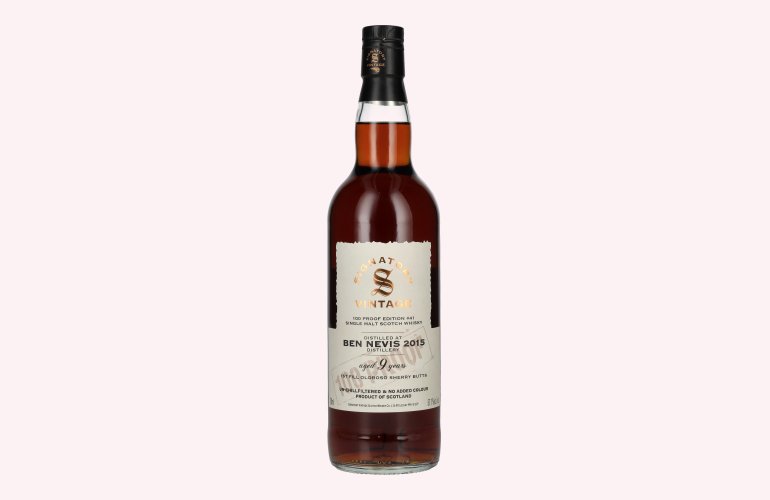 Signatory Vintage 100 Proof Edition BEN NEVIS 9 Years Old Single Malt #41 2015 57,1% Vol. 0,7l
