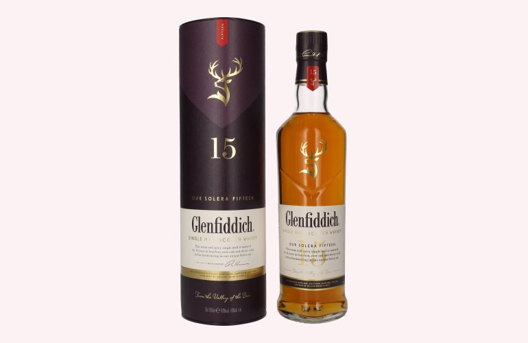 Glenfiddich 15 OUR SOLERA Single Malt Scotch Whisky 40% Vol. 0,7l in geschenkverpakking