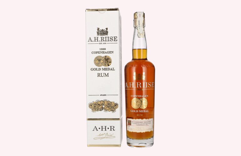 A.H. Riise 1888 COPENHAGEN GOLD MEDAL Special Edition Rum - Old Edition 40% Vol. 0,7l in Giftbox