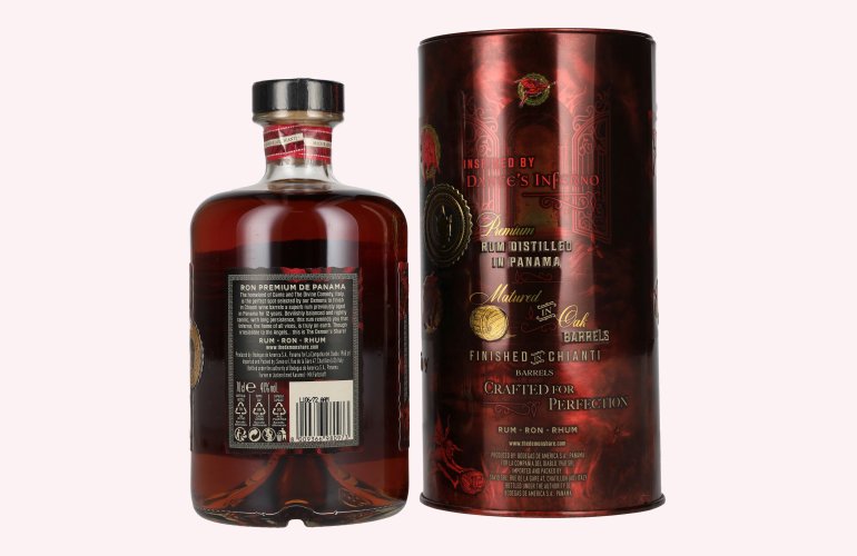 The Demon's Share Superior Blend Rum 12 Years Old Chianti Barrel Finish 41% Vol. 0,7l in Tinbox